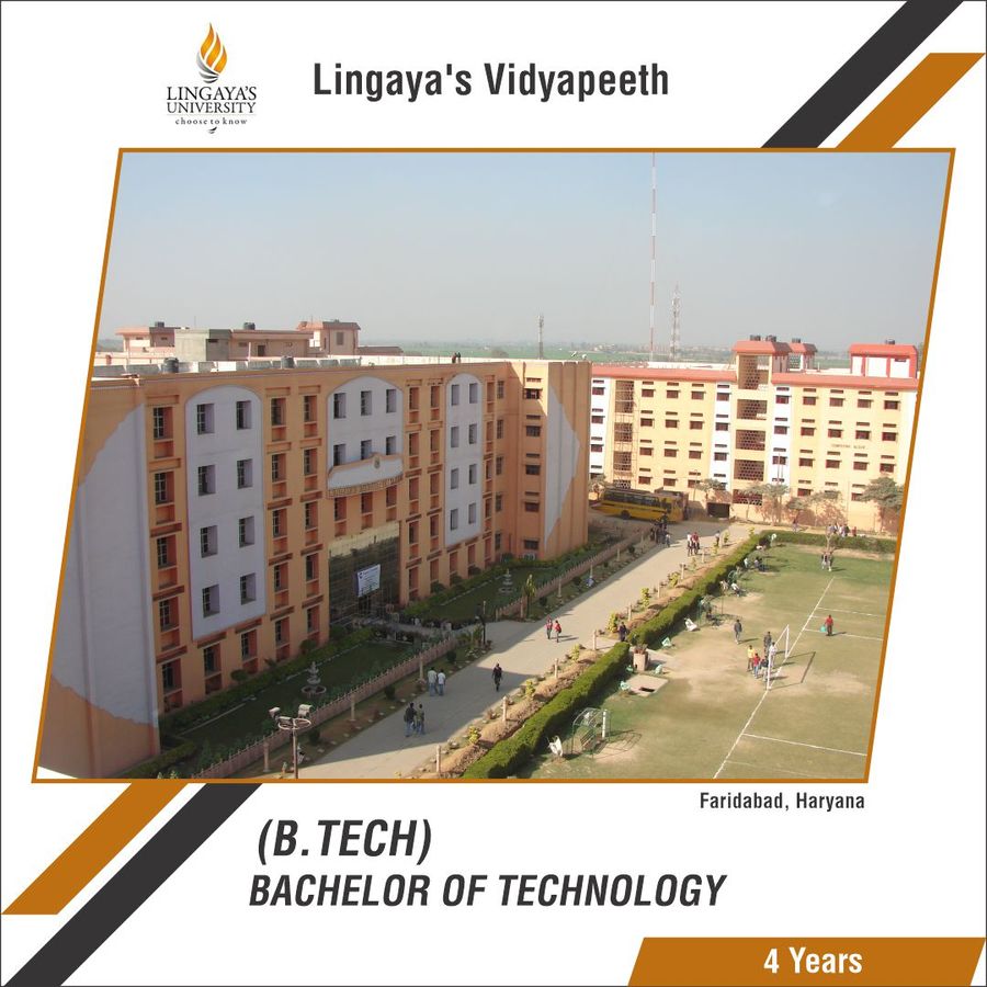 Bachelor of Technology [B.Tech] at Lingaya'S Vidyapeeth, Faridabad